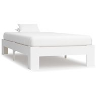 Bed frame white solid pine wood 90x200 cm - Bed