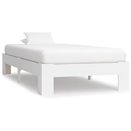 Bed frame white solid pine wood 100x200 cm - Bed Frame
