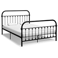 Bed frame black metal 140x200 cm - Bed