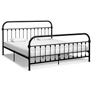 Bed frame black metal 180x200 cm - Bed