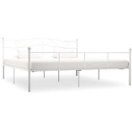 Bed frame white metal 180x200 cm - Bed