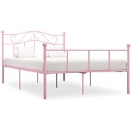 Bed frame pink metal 120x200 cm - Bed