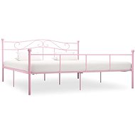 Bed frame pink metal 180x200 cm - Bed