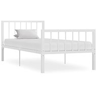 Bed frame white metal 100x200 cm - Bed Frame