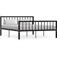 Bed frame black metal 160x200 cm - Bed