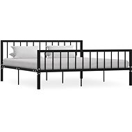 Bed frame black metal 180x200 cm - Bed