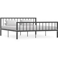 Bed frame gray metal 180x200 cm - Bed Frame