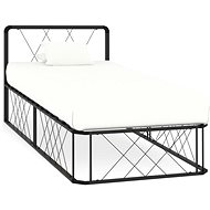 Bed frame gray metal 90x200 cm - Bed Frame
