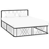 Bed frame gray metal 160x200 cm - Bed Frame