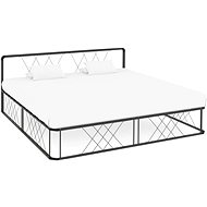 Bed frame gray metal 180x200 cm - Bed Frame