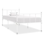 Bed frame white metal 100x200 cm - Bed Frame