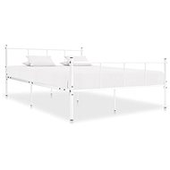 Bed frame white metal 140x200 cm - Bed Frame