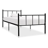 Bed frame black metal 90x200 cm - Bed