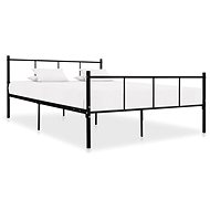 Bed frame black metal 140x200 cm - Bed