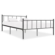 Bed frame gray metal 200x200 cm - Bed Frame