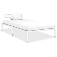 Bed frame white metal 90x200 cm - Bed Frame