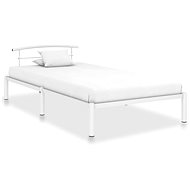 Bed frame white metal 100x200 cm - Bed Frame