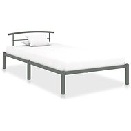 Bed frame gray metal 90x200 cm - Bed Frame
