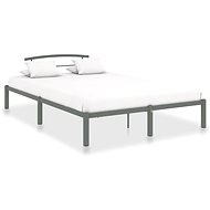 Bed frame gray metal 140x200 cm - Bed Frame