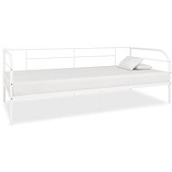 Day bed frame white metal 90x200 cm - Bed
