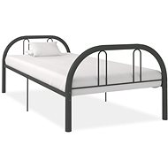 Bed frame gray metal 90x200 cm - Bed Frame