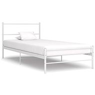 Bed frame white metal 100x200 cm - Bed Frame
