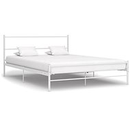Bed frame white metal 120x200 cm - Bed