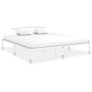 Bed frame white metal 200x200 cm - Bed Frame