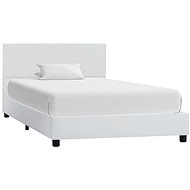 Bed frame white faux leather 90x200 cm - Bed Frame