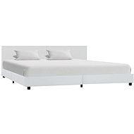 Bed frame white faux leather 180x200 cm - Bed Frame