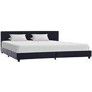 Bed frame black faux leather 180x200 cm - Bed Frame