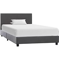 Bed frame gray faux leather 90x200 cm - Bed Frame