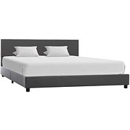 Bed frame gray faux leather 160x200 cm - Bed Frame