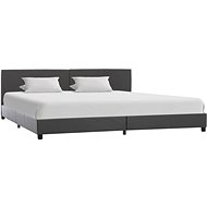 Bed frame gray faux leather 180x200 cm - Bed Frame