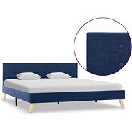Bed frame blue textile 160x200 cm - Bed Frame