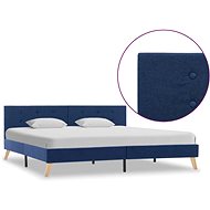 Bed frame blue textile 180x200 cm - Bed Frame
