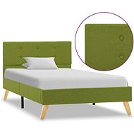 Bed frame green textile 100x200 cm - Bed Frame