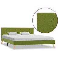 Bed frame green textile 160x200 cm - Bed Frame