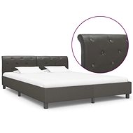 Bed frame gray faux leather 160x200 cm - Bed Frame