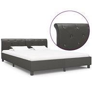 Bed frame gray faux leather 180x200 cm - Bed Frame