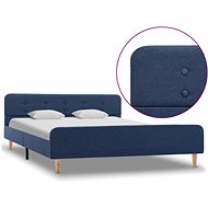 Bed frame blue textile 140x200 cm - Bed Frame