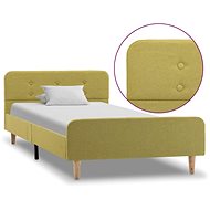 Bed frame green textile 90x200 cm - Bed Frame