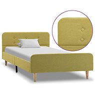 Bed frame green textile 100x200 cm - Bed Frame