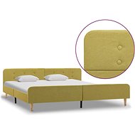 Bed frame green textile 180x200 cm - Bed Frame