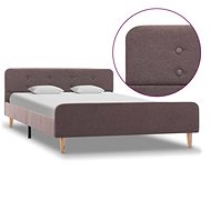 Bed frame taupe textile 120x200 cm - Bed Frame