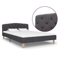 Bed frame dark gray textile 120x200 cm - Bed Frame