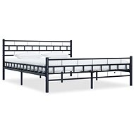 Bed frame black steel 140x200 cm - Bed