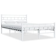 White metal bed frame 120x200 cm - Bed