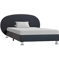Bed frame black faux leather 100x200 cm - Bed Frame