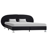 Bed frame black faux leather 120x200 cm - Bed Frame
